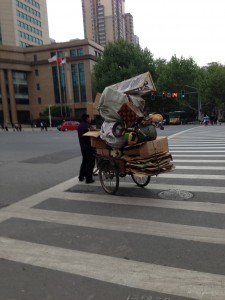 Recycling collection Chinese style